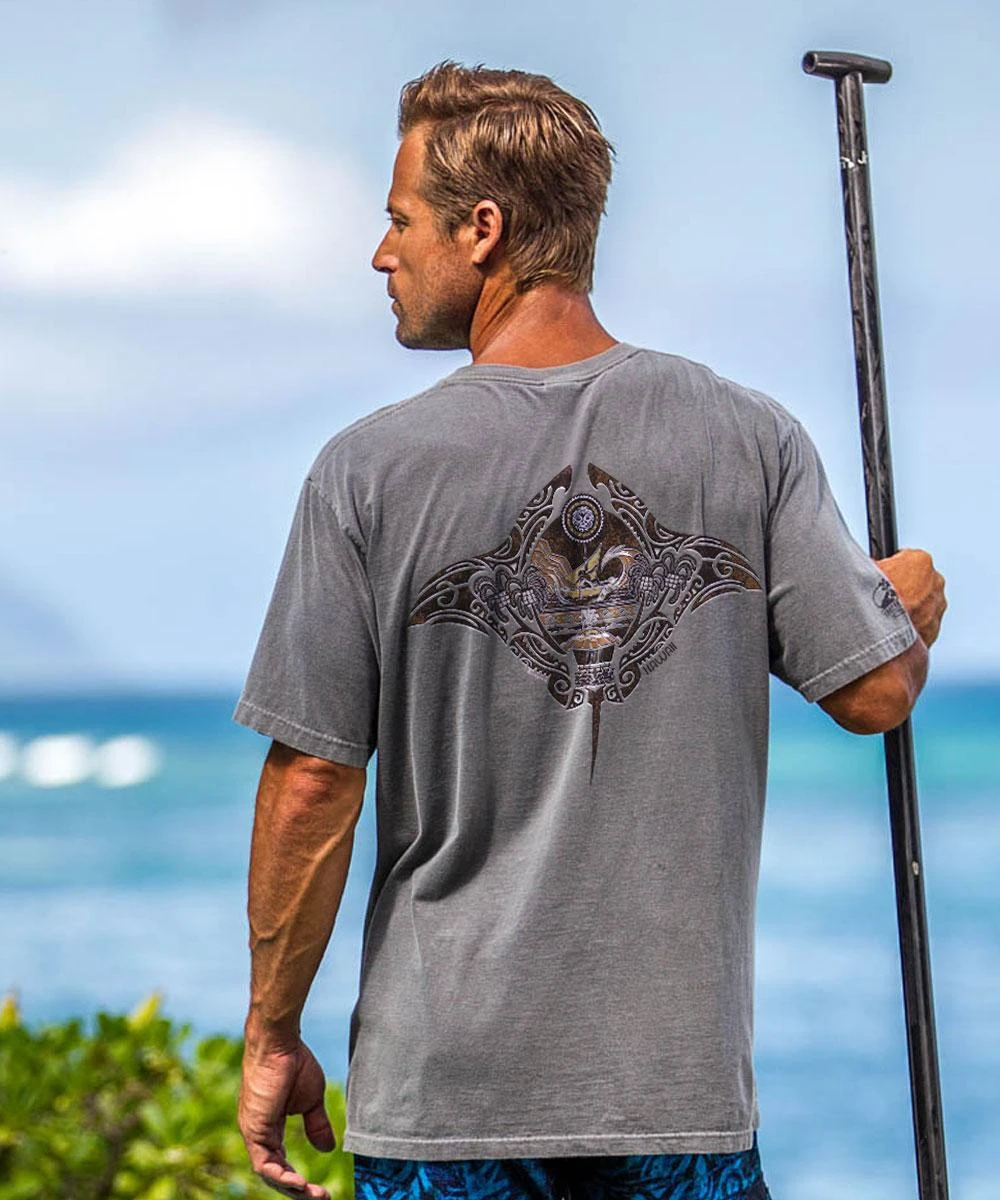Maui Legend - Crater Dyed® Short Sleeve Crewneck T-Shirt 3 Maui Legend - Crater Dyed® Short Sleeve Crewneck T-Shirt