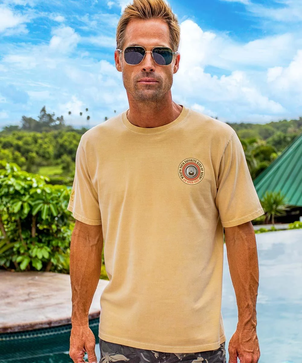 Favorite Beer - Beer Dyed Short Sleeve Crewneck T-Shirt 4 Favorite Beer - Beer Dyed Short Sleeve Crewneck T-Shirt - Image 2