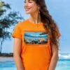 Protect Our Ocean Scenic - Apricot Dyed Short Sleeve Crewneck T-Shirt -Crazyshirts Online Shop 0d158cf4 6a63 49db ad6b b916918f7f36