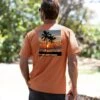 Palm Ocean View - Cinnamon Dyed Short Sleeve Crewneck T-Shirt -Crazyshirts Online Shop 0e7e0712 528a 4f94 a4bb 7ab1837d412e