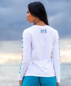 Row Of Palms - White Long Sleeve Crewneck T-Shirt -Crazyshirts Online Shop 0f96ad11 ee67 4d09 b9d6 bfc871027015