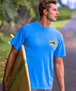 Kona Jack’s Rules - Blue Hawaii Dyed Short Sleeve Crewneck T-Shirt -Crazyshirts Online Shop 0fcdad9b 8893 47a8 8bda 302729f6cf83