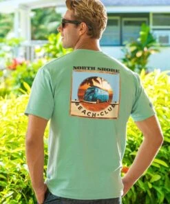 Volkswagen Beach Club - Key Lime Dyed Short Sleeve Crewneck T-Shirt