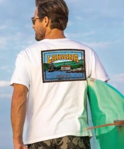 Lahaina Label - White Short Sleeve Crewneck T-Shirt