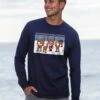 B. Kliban Warning Of Christmas Cat - Navy Long Sleeve Crewneck T-Shirt 1 B. Kliban Warning Of Christmas Cat - Navy Long Sleeve Crewneck T-Shirt -Crazyshirts Online Shop 19a8a601 0a57 4604 98c3 a9fcd5e95821