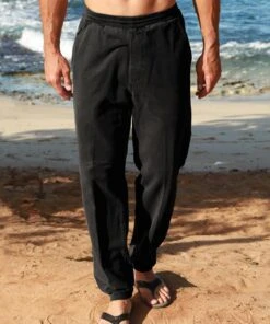 Black Canton Pants
