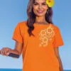 Henna Cascade - Apricot Dyed Short Sleeve Scoop Neck T-Shirt -Crazyshirts Online Shop 1c86ccdc a69c 469b 831f 318178306126
