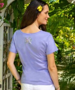 Naupaka - Lavender Dyed Short Sleeve Scoop Neck T-Shirt 5 Naupaka - Lavender Dyed Short Sleeve Scoop Neck T-Shirt -Crazyshirts Online Shop 219476c8 d2c8 41cd 8f78 50a08b42e942