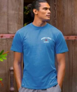 Cuba Libre - Blue Hawaii Dyed Short Sleeve Crewneck T-Shirt -Crazyshirts Online Shop 220d5a21 282a 4a56 8270 cb24693d2331