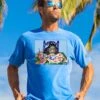 B. Kliban Artist Cat - Blue Hawaii Dyed Short Sleeve Crewneck T-Shirt 1 B. Kliban Artist Cat - Blue Hawaii Dyed Short Sleeve Crewneck T-Shirt -Crazyshirts Online Shop 264f8d55 9357 4555 aa7b e295a30185fd