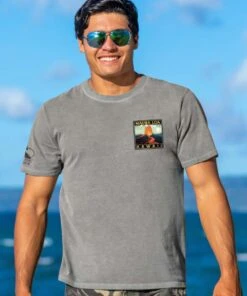 Retro Mauna Loa - Crater Dyed® Short Sleeve Crewneck T-Shirt -Crazyshirts Online Shop 27de0737 84e7 4737 be72 5d8f531fc4c3