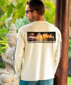 Sunset Dream - Coconut Dyed Long Sleeve Crewneck T-Shirt 5 Sunset Dream - Coconut Dyed Long Sleeve Crewneck T-Shirt -Crazyshirts Online Shop 2b82df06 fec8 4ef9 a0e3 16806232b78c