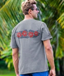 Retro Hibiscus - Crater Dyed® Short Sleeve Crewneck T-Shirt 5 Retro Hibiscus - Crater Dyed® Short Sleeve Crewneck T-Shirt -Crazyshirts Online Shop 2d392807 813a 4bd8 bd84 318126b5586b