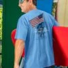 Stars And Stripes Forever - Blue Hawaii Dyed Short Sleeve Crewneck T-Shirt