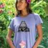 B. Kliban Yoga Cat - Lavender Dyed Short Sleeve Crewneck T-Shirt 2 B. Kliban Yoga Cat - Lavender Dyed Short Sleeve Crewneck T-Shirt -Crazyshirts Online Shop 31686ecf f320 4728 bbf7 7460e328a513