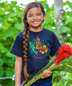 Surf Sketch - Navy Short Sleeve Crewneck T-Shirt
