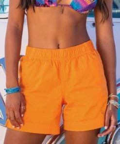 Apricot Dyed Shoreline Twill Shorts