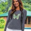 Spring Butterfly - Gray Heather Long Sleeve Harmony Hooded T 2 Spring Butterfly - Gray Heather Long Sleeve Harmony Hooded T -Crazyshirts Online Shop 3e59f460 cf3b 4525 ba44 9dd39a9ebba7