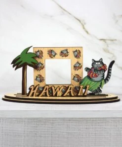 B. Kliban Hula Cat - Picture Frame 4-Piece Longboard Letters Set