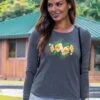 Hibiscus Lei Po’o - Gray Heather Long Sleeve Harmony Hooded T -Crazyshirts Online Shop 4396d858 65ca 48ab b68c ca97c2a1a082