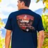 Jeep Wave Scenic - Navy Short Sleeve Crewneck T-Shirt 1 Jeep Wave Scenic - Navy Short Sleeve Crewneck T-Shirt -Crazyshirts Online Shop 43cc6c65 087c 4e3c beae 01fe0c5aa3a5