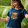 Hawaiian Humane Society Bowling Paws - Navy Short Sleeve Scoop Neck T-Shirt -Crazyshirts Online Shop 440144a2 7284 469e 8e04 bca0dc13452b