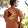 Manta Reef Glide - Cinnamon Dyed Short Sleeve Crewneck T-Shirt -Crazyshirts Online Shop 45c21af6 73ab 4186 9278 4483f986f527
