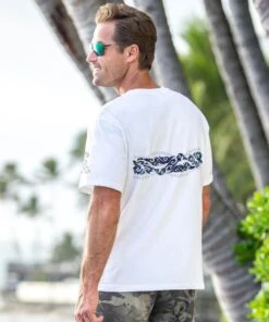 Tribal Mano Stripe - White Short Sleeve Crewneck T-Shirt 5 Tribal Mano Stripe - White Short Sleeve Crewneck T-Shirt -Crazyshirts Online Shop 54093bf3 8421 4bec b40f 75b4f963b193