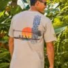Paddle Out - Kona Coffee Dyed Short Sleeve Crewneck T-Shirt -Crazyshirts Online Shop 57690a0e 5b54 45a7 ad3d a62beb39b514