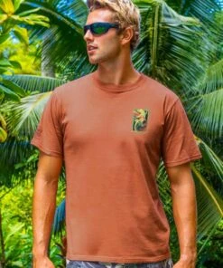 Maui Surf Co. Green Gecko - Chile Dyed Short Sleeve Crewneck T-Shirt -Crazyshirts Online Shop 6053ecc5 6994 4ef7 8d3c 5def95bfa5a7