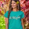Hibiscus Swirl Band - Jade Short Sleeve Scoop Neck T-Shirt 1 Hibiscus Swirl Band - Jade Short Sleeve Scoop Neck T-Shirt -Crazyshirts Online Shop 635706e8 50cc 42cb 89b6 0502f807e115