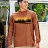 Mountain View Band - Cinnamon Dyed Long Sleeve Crewneck T-Shirt -Crazyshirts Online Shop 6e5697fe 5eef 48b8 99ab e75cd1fcaf53