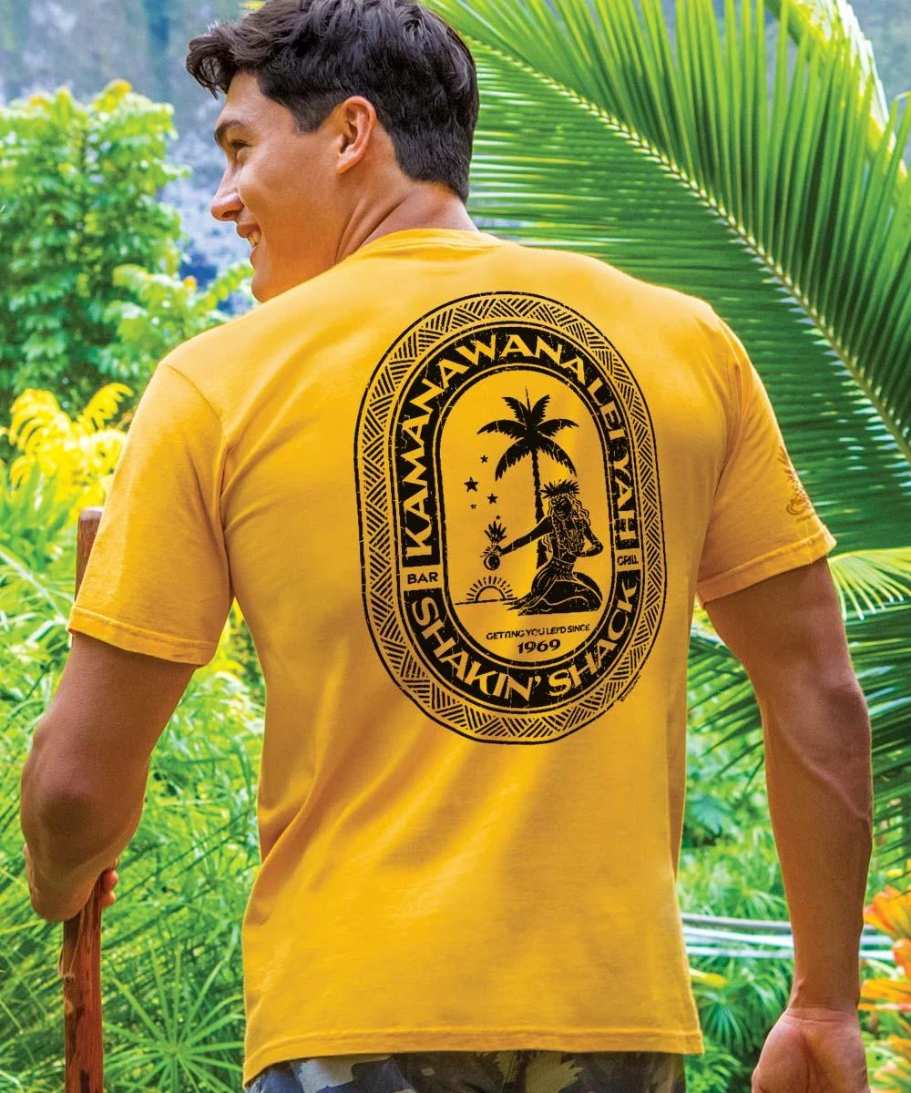 Shakin’ Shack Bar - Pineapple Dyed Short Sleeve Crewneck T-Shirt 3 Shakin’ Shack Bar - Pineapple Dyed Short Sleeve Crewneck T-Shirt