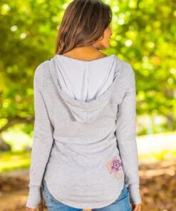 Honu Current - White Grey Heather Long Sleeve Harmony Hooded T -Crazyshirts Online Shop 6f48ccf7 3ff0 4ac7 bdf8 2bf5ab7e8253