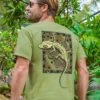 Gecko Mosaic - Hemp Dyed Short Sleeve Crewneck T-Shirt -Crazyshirts Online Shop 717674ee 3cd4 4d90 9f36 8f9512126e4b