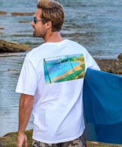Kaanapali Beach - White Short Sleeve Crewneck T-Shirt