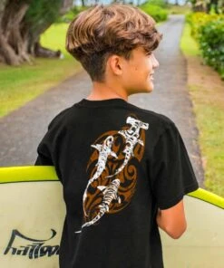 Tribal Hammer Thresher Ti - Black Short Sleeve Crewneck T-Shirt