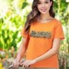 Sea Band - Apricot Dyed Short Sleeve Scoop Neck T-Shirt -Crazyshirts Online Shop 736d8767 48c3 4176 9726 4933d6ce9b8f