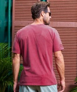 Lava Flow - Paradise Red Dyed Short Sleeve Crewneck T-Shirt -Crazyshirts Online Shop 7424b9b0 010f 45ac 983a 0b0be2454e64