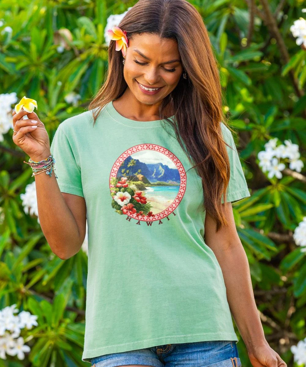 Windward Scenic - Key Lime Dyed Short Sleeve Crewneck T-Shirt