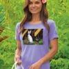 B. Kliban Cat With Easter Bunny - Lavender Dyed Short Sleeve Scoop Neck T-Shirt -Crazyshirts Online Shop 7a82af5d b5b7 455b 95f8 bd54e3452cff