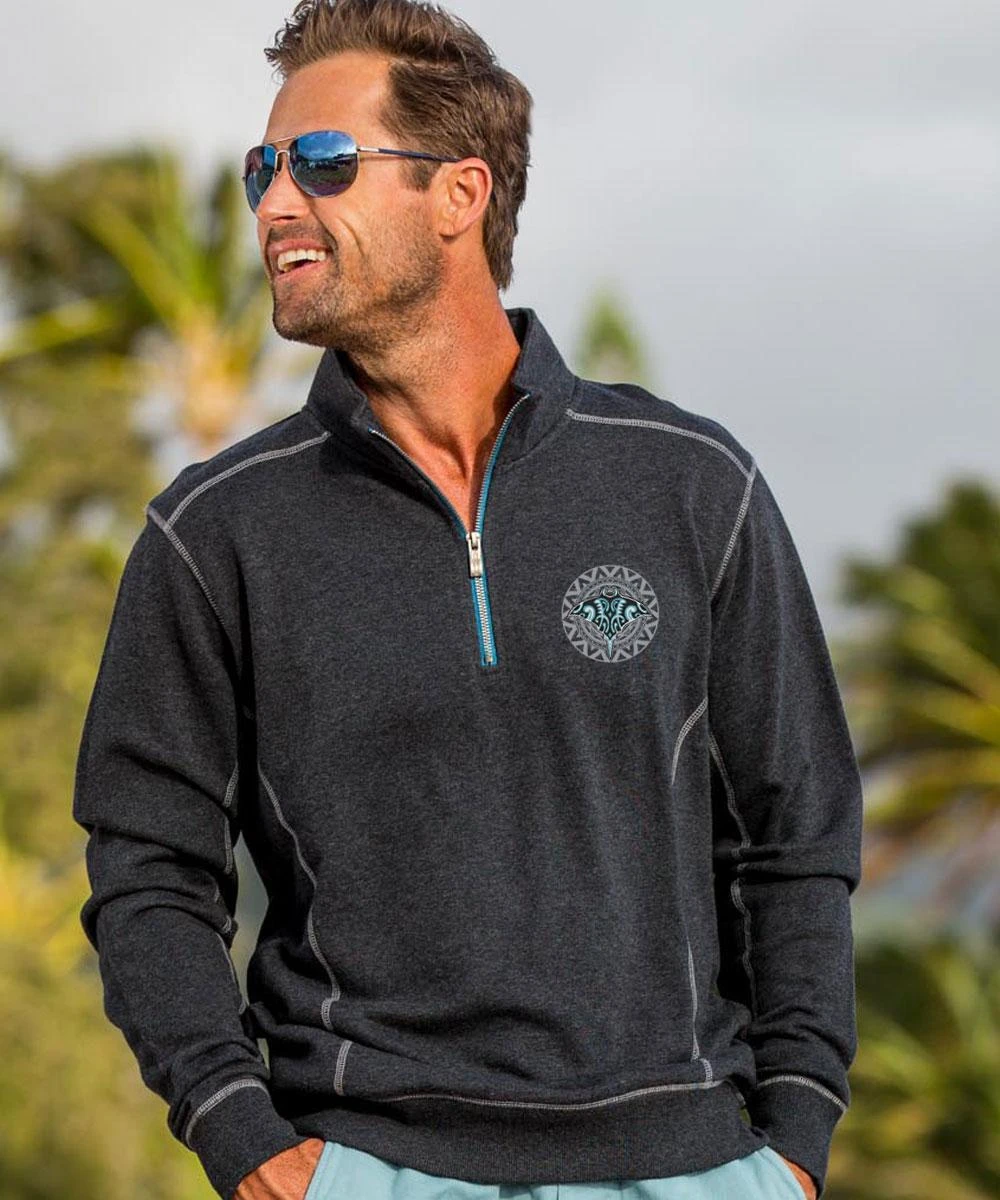 Spirits Of The Deep - Charcoal/Heather Long Sleeve Mountain Peak Pullover 3 Spirits Of The Deep - Charcoal/Heather Long Sleeve Mountain Peak Pullover