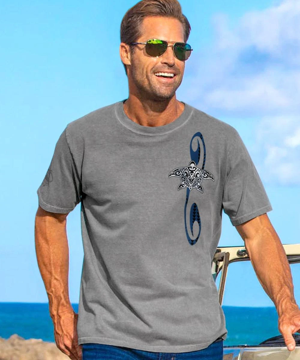 Honu Tribe - Crater Dyed® Short Sleeve Crewneck T-Shirt 4 Honu Tribe - Crater Dyed® Short Sleeve Crewneck T-Shirt - Image 2