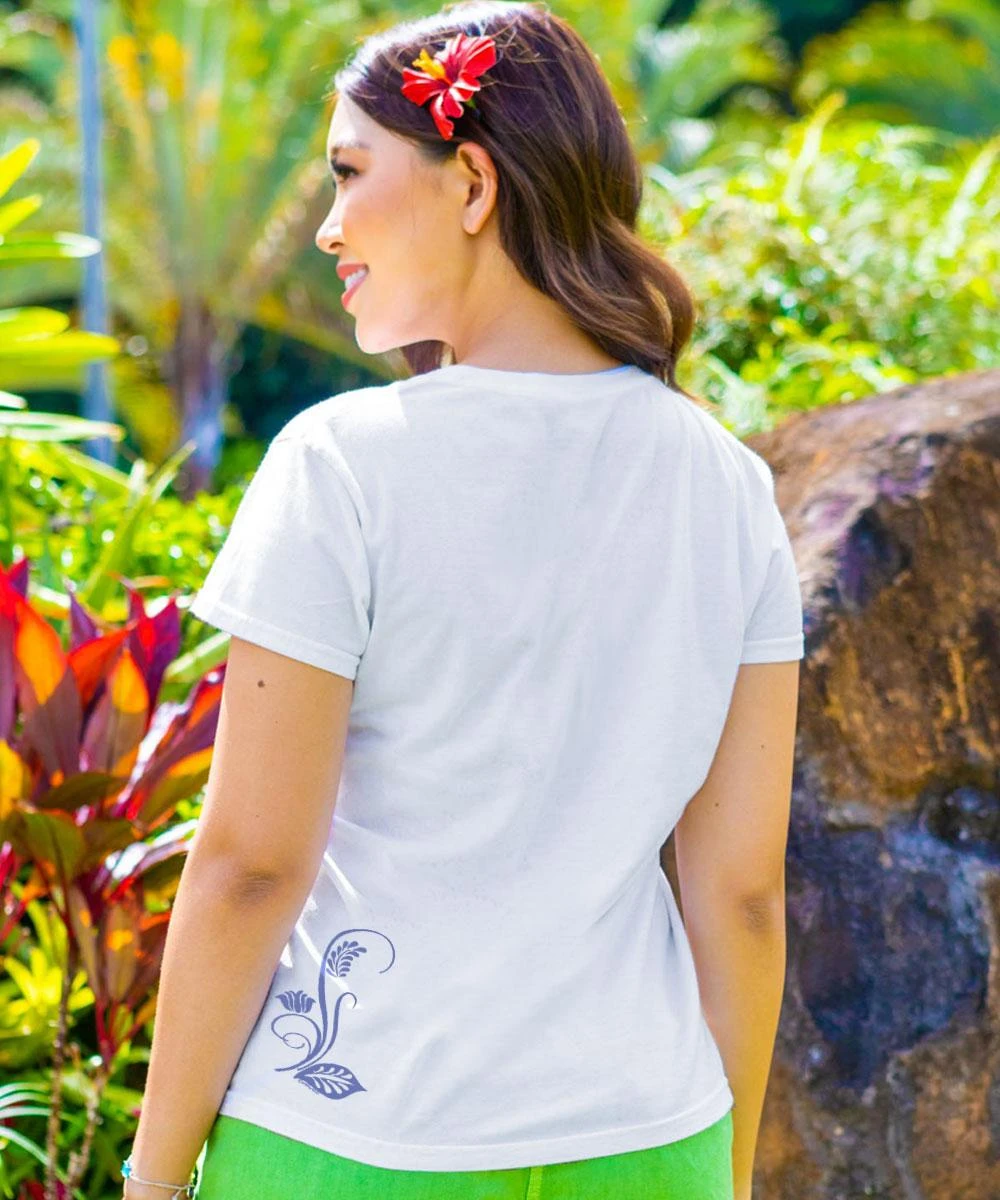 Frolic - White Short Sleeve Crewneck T-Shirt 4 Frolic - White Short Sleeve Crewneck T-Shirt - Image 2