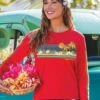 Retro Island Band - Candy Apple Red Dyed Long Sleeve Crewneck T-Shirt -Crazyshirts Online Shop 8708cee8 32e6 453b 8979 b25a6b9aad30
