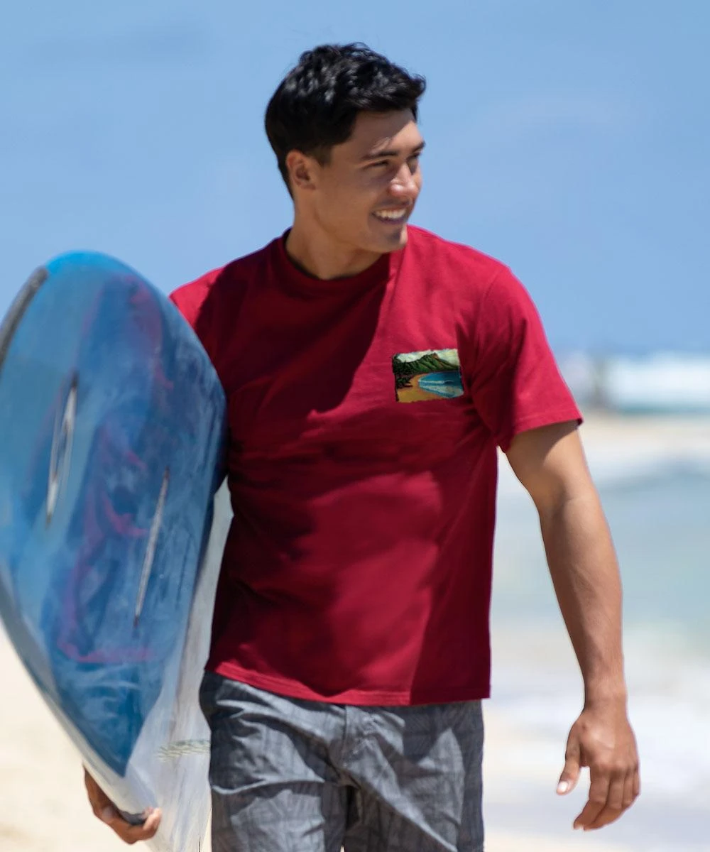 Sunrise Leahi - Garnet Short Sleeve Crewneck T-Shirt 4 Sunrise Leahi - Garnet Short Sleeve Crewneck T-Shirt - Image 2