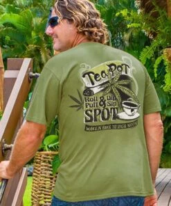 Tea Pot Spot - Hemp Dyed Short Sleeve Crewneck T-Shirt