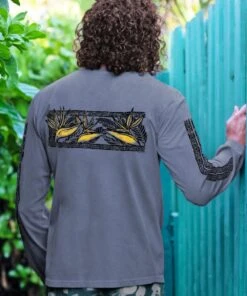Bird Of Paradise Band - Crater Dyed® Long Sleeve Crewneck T-Shirt -Crazyshirts Online Shop a1b83fd5 6169 457e 9cd0 9a6e4d4ce305