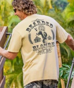 Bearded Blonde Ale - Beer Dyed Short Sleeve Crewneck T-Shirt