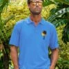 Summer Shade - Blue Hawaii Dyed Short Sleeve Pique’ Polo Shirt